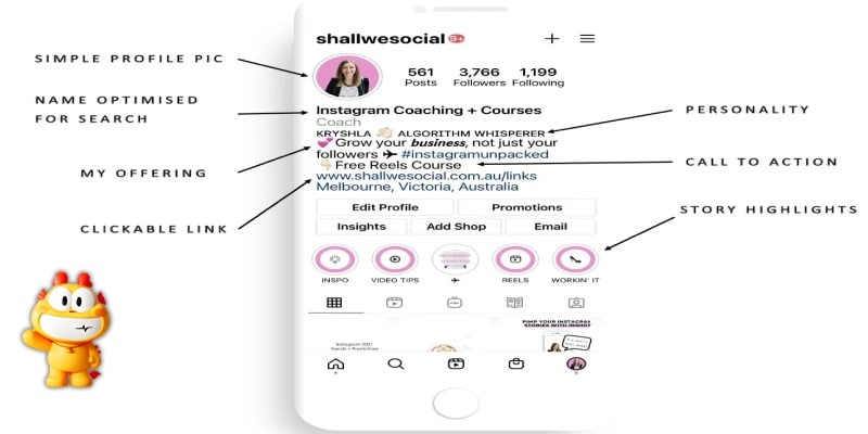 Cấu Trúc Một Hồ Sơ Instagram Hoàn Hảo